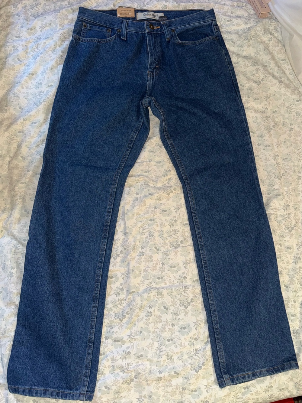 urban pipeline Men's Straight Jeans — Dark Blue Denim